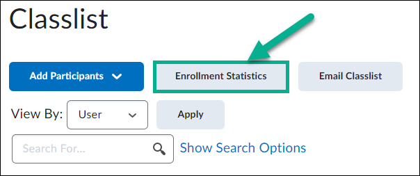 Image of the enrollment statistics button