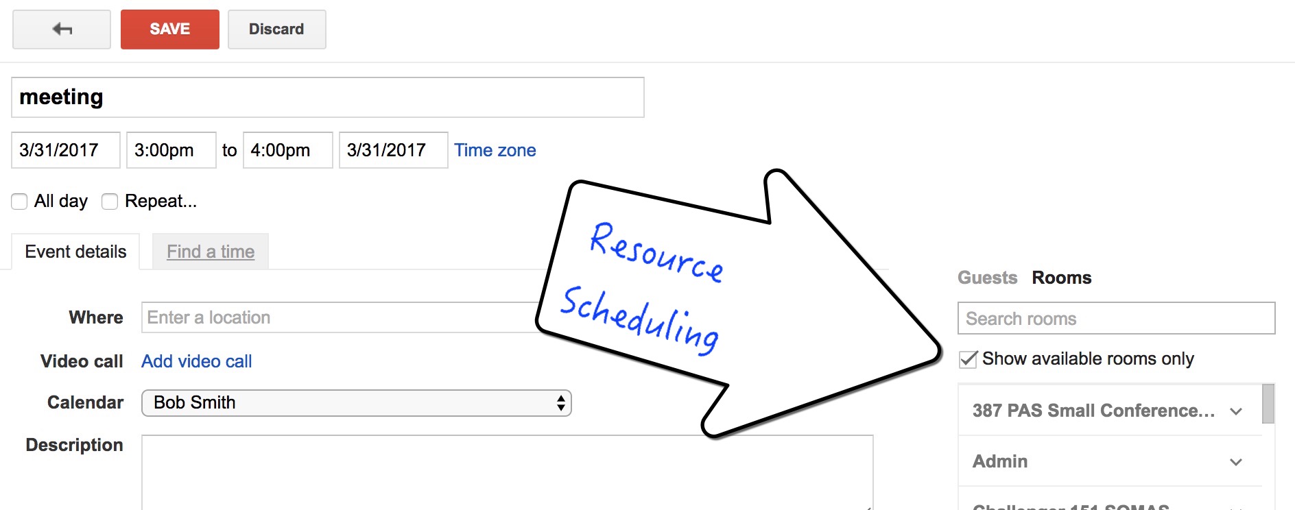 Understanding and Requesting Google Resource Calendars Division of