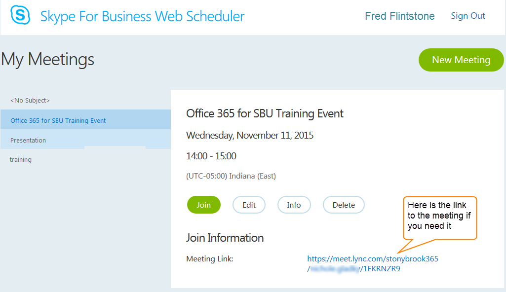 skype for business mac meeting scheduler