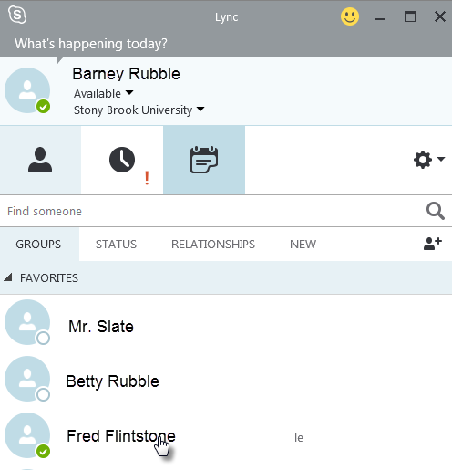 how to add contacts skype for business