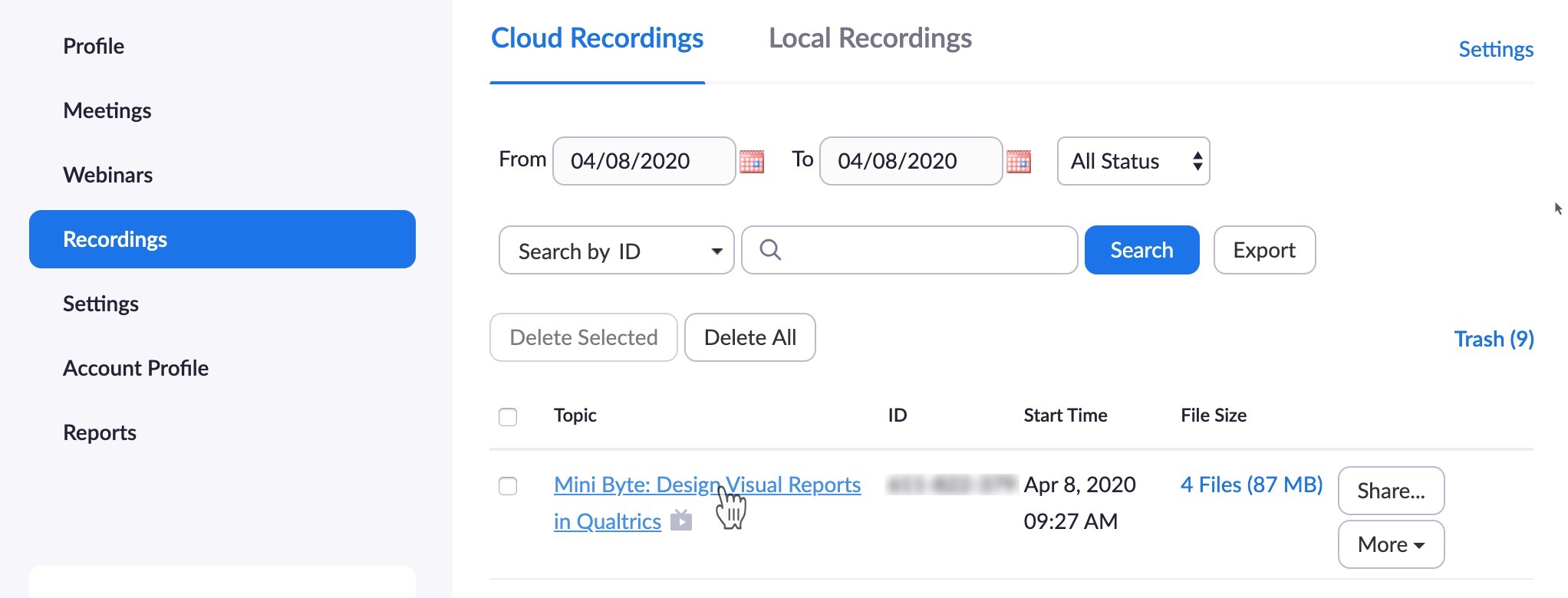 zoom recording download