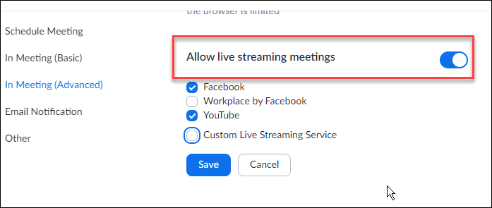 Best Practices for Setting up and Broadcasting Live Events in  or  Facebook from Zoom