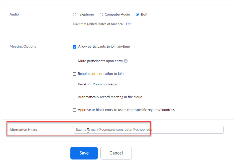 assign host zoom