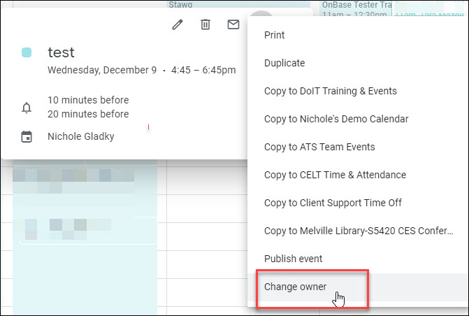 Transferring Ownership of a Zoom Meeting Division of Information