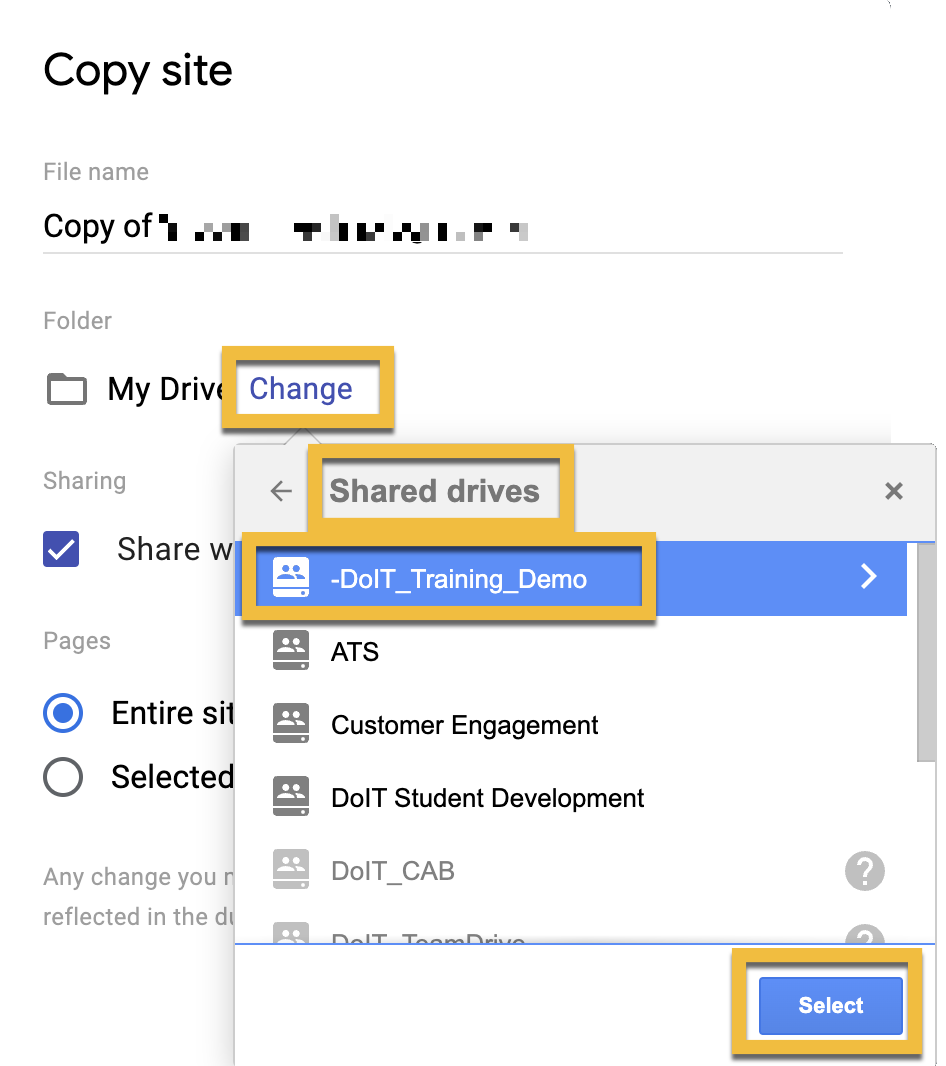 put copy in shared drive, share with same editors