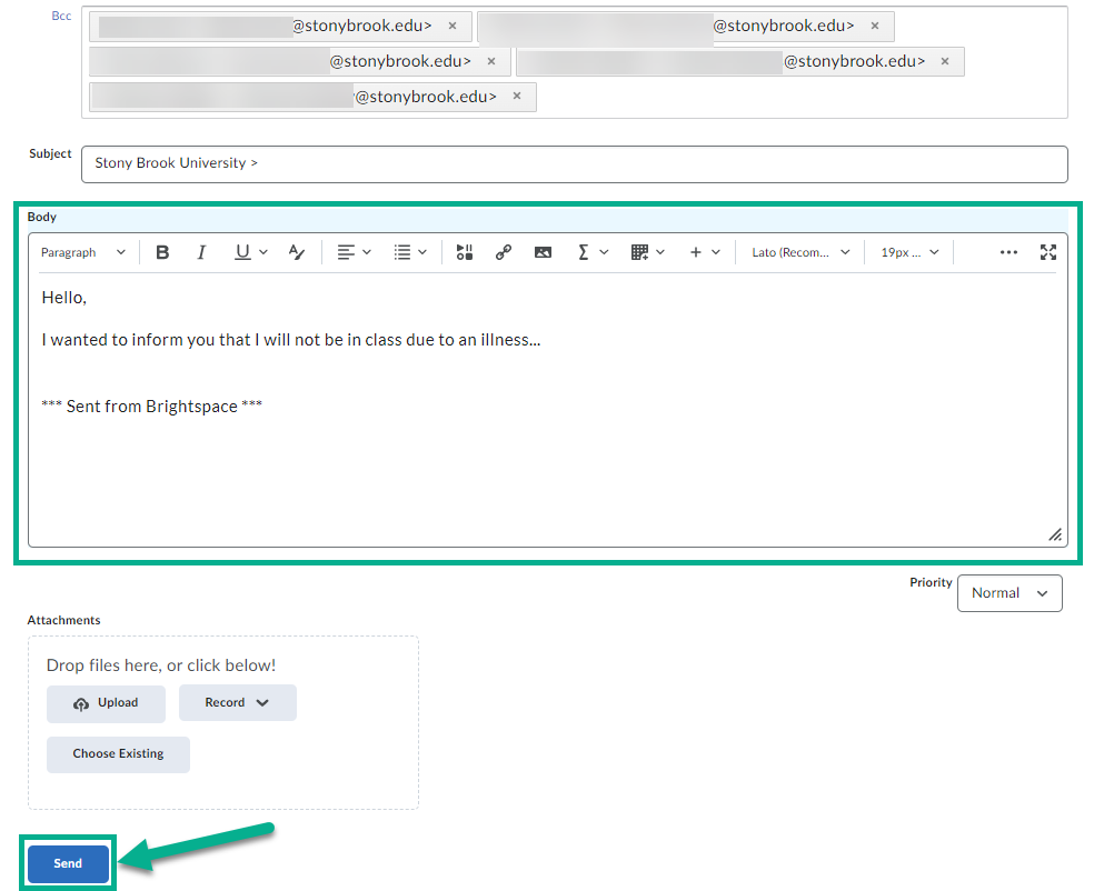 How to Email Instructor and Classmates in D2L – OIT Knowledge Base