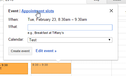 Google Calendar Appointment Slots 2019