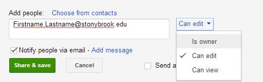 This is an image of the "Add people" prompt in Google Sites.