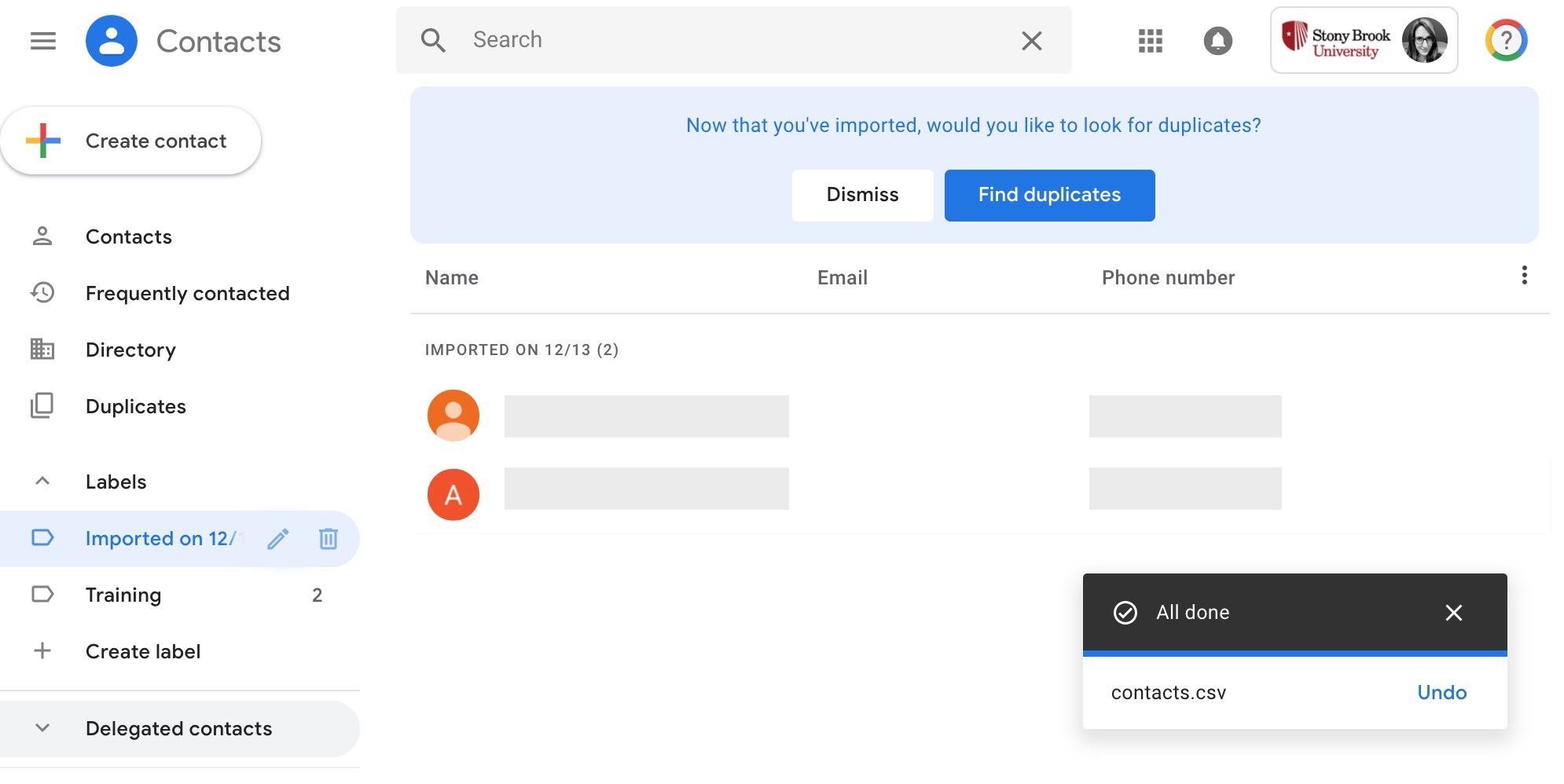 Importing Your Personal Contacts To Google Apps For Education Division Of Information Technology