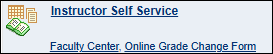 Click Faculty Center (It's at the right side of the home page)