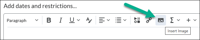 In Description ribbon, click Insert Image