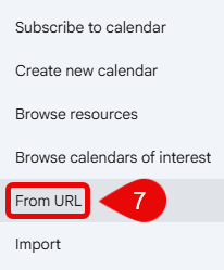 From URL is circled.
