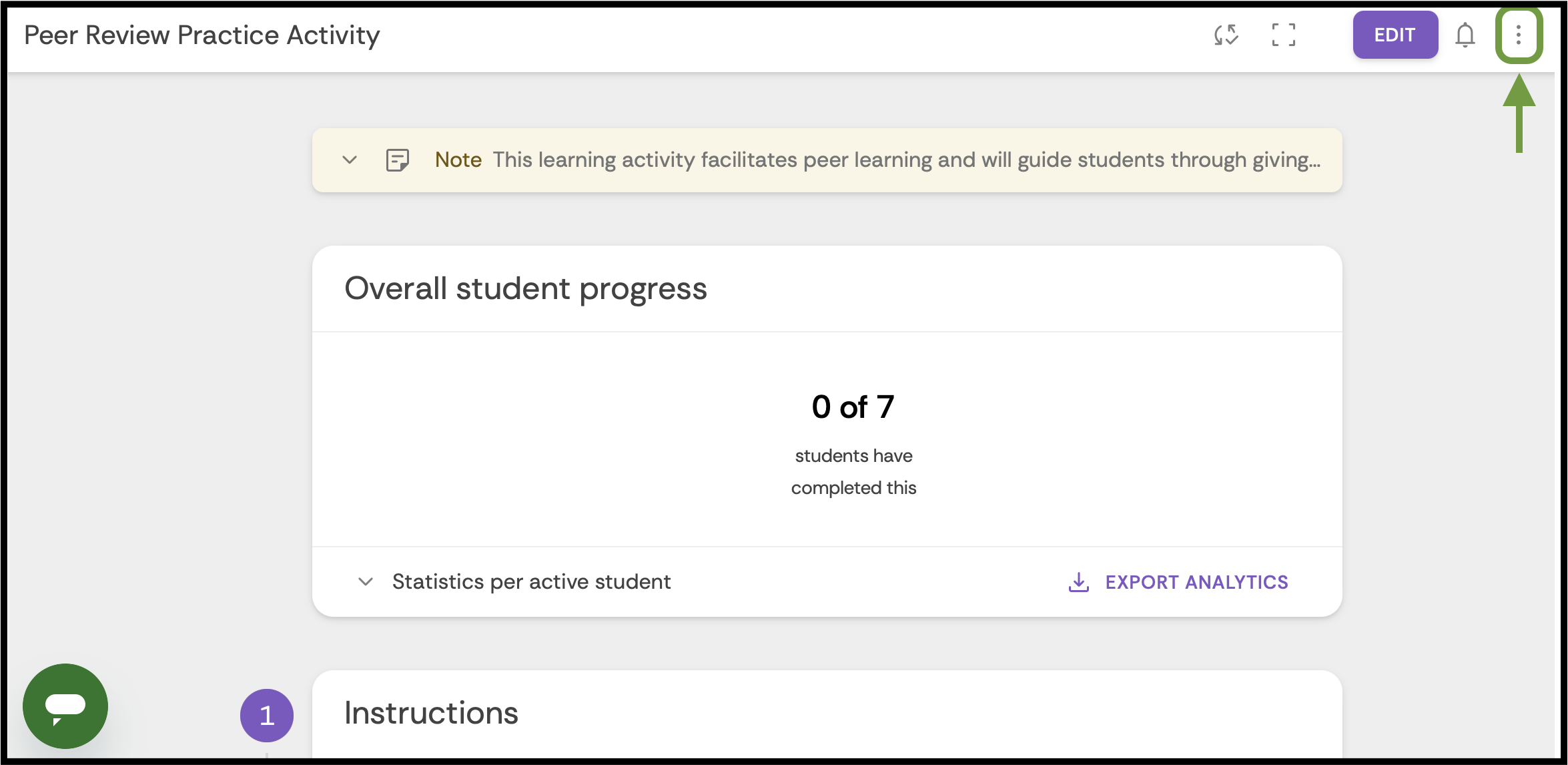The three-dot dropdown menu