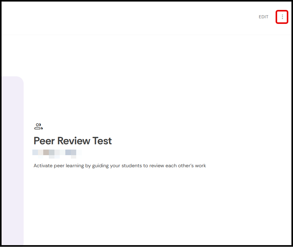 Selecting three dots in FeedbackFruits template