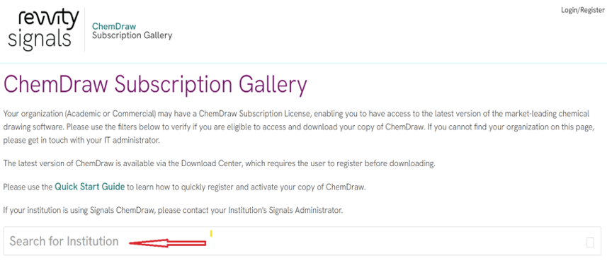ChemDraw Subscription Gallery