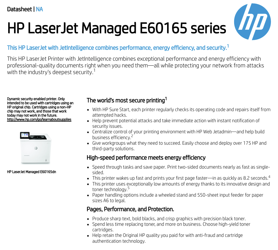 Printer Specifications