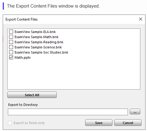 Exporting