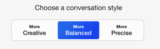 CoPilot Conversation Styles
