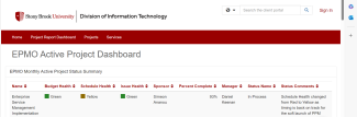 EPMO Dashboard picture