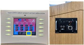 Audio selected on crestron