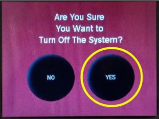 turn off system screen