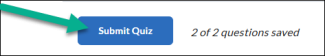 Image of the Submit Quiz button at the bottom of the student's quiz attempt. 