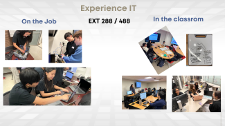 Students participating in IT internships