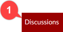Image of Discussions tab