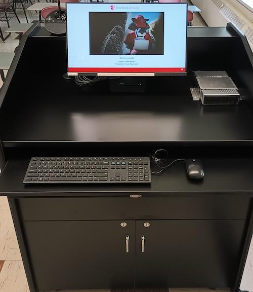 Walk-up Media Station-lectern