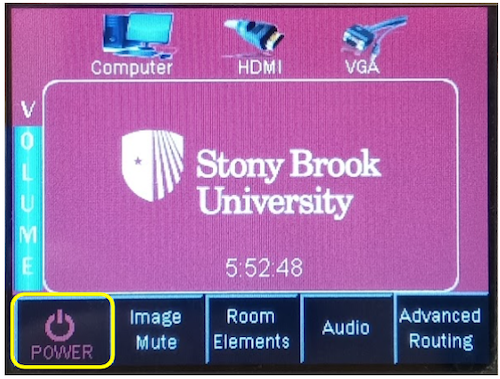 Walk-up Media Station-touch panel home screen