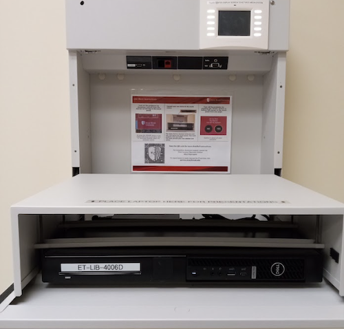 Walk-up Media Station-wall mount