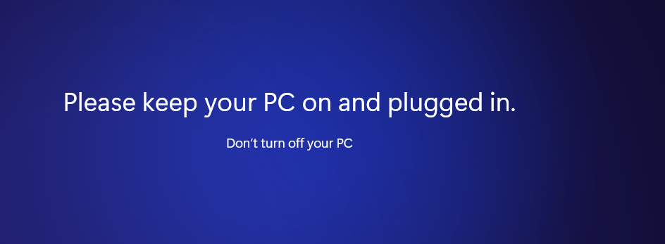 Keep your PC turned on