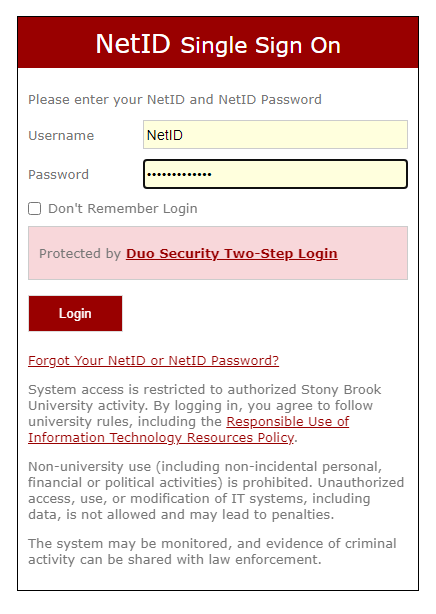 SSO login