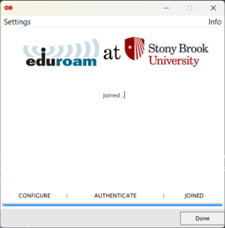 eduroam.stonybrook.edu - Complete setup