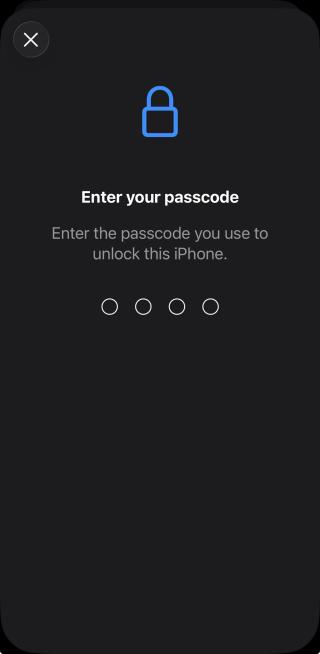 Enter your passcode to unlock your phone.