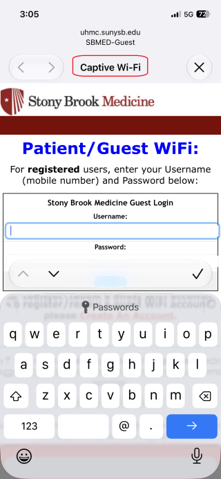Wait for the Captive Wi-Fi Portal to automatically open