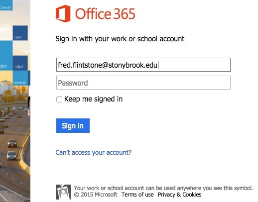 Logging Into Office 365 | Division of Information Technology